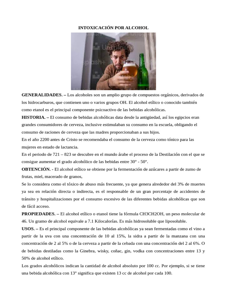 Alcohol Etilico | PDF | Etanol | Alcoholismo