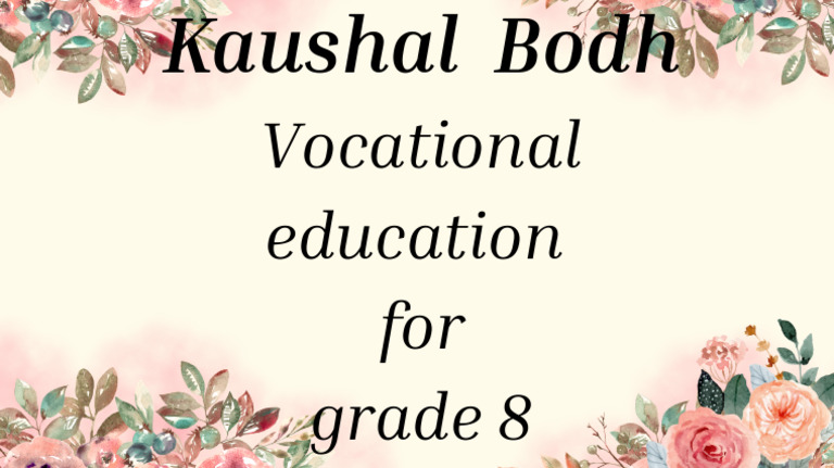 Kaushal Bodh Vocational Education For Grade 8 - 20260205 - 162449