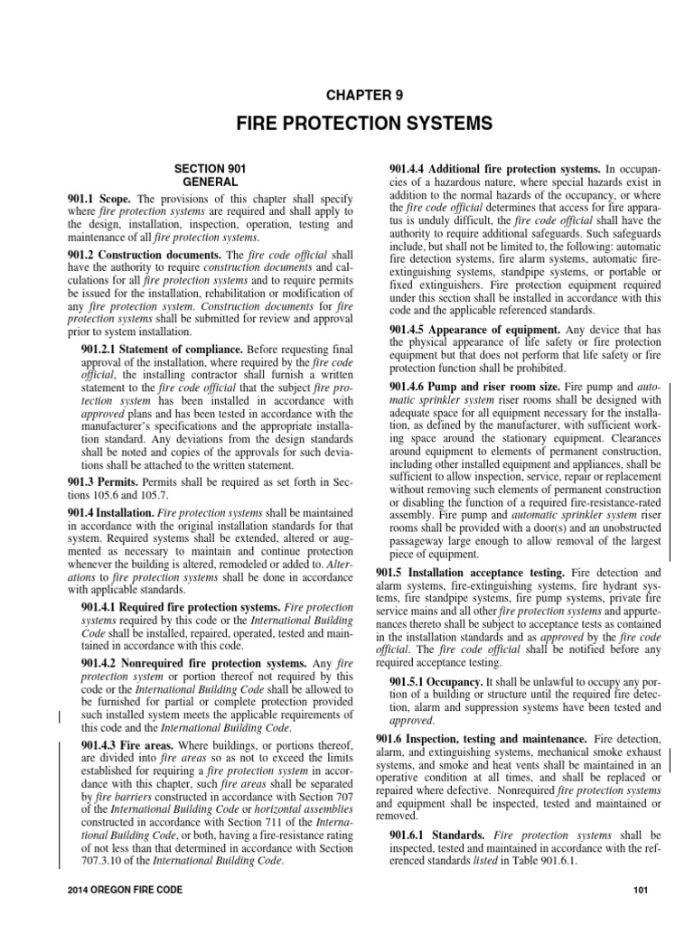 Chapter 9 - Fire Protection Systems | PDF | Fire Safety | Fire ...