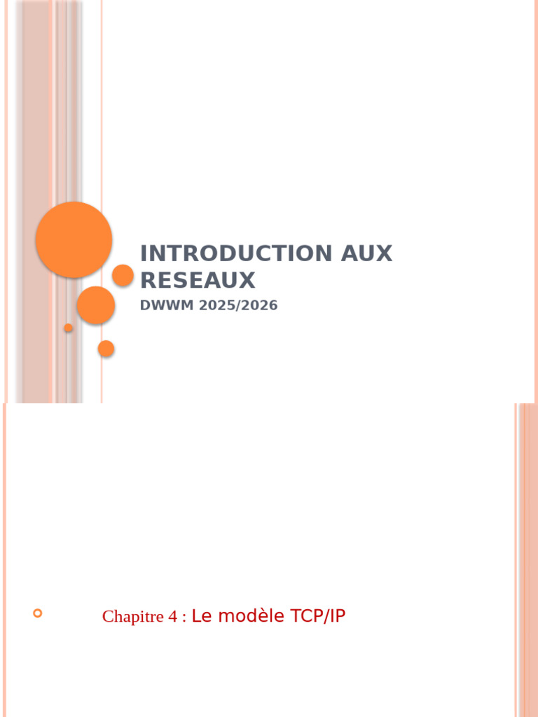 Chapitre 4 Model TCP IP | PDF | Suite des protocoles Internet ...