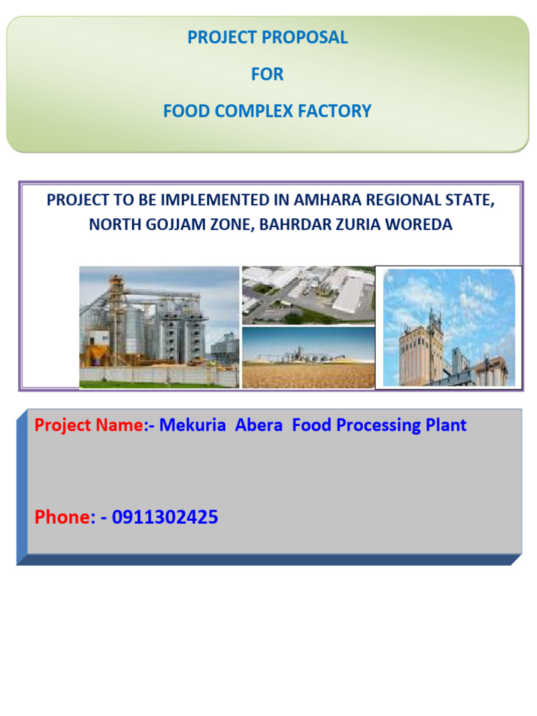 Mekuria Food Complex Project Bardzuria PDF | PDF | Retail | Taxes