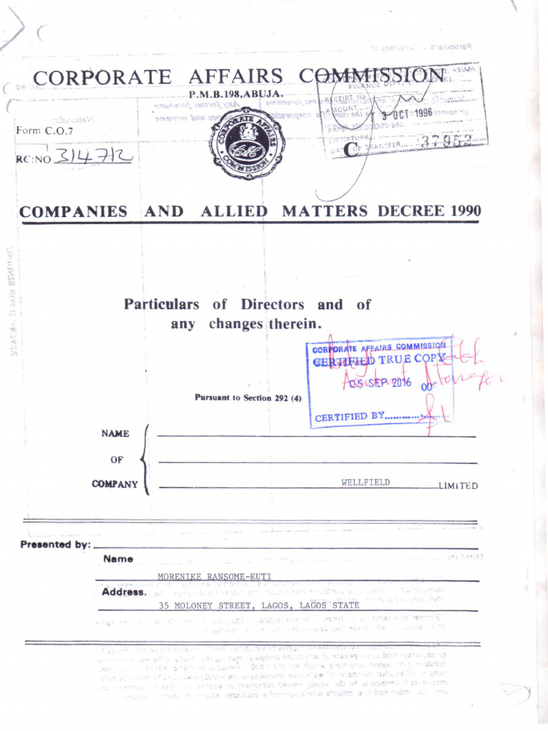 Form Co 7 | PDF
