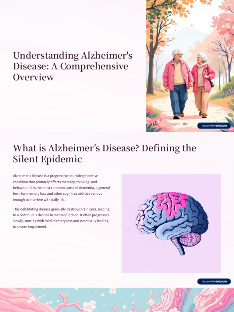 Understanding Alzheimers Disease A Comprehensive Overview | PDF ...