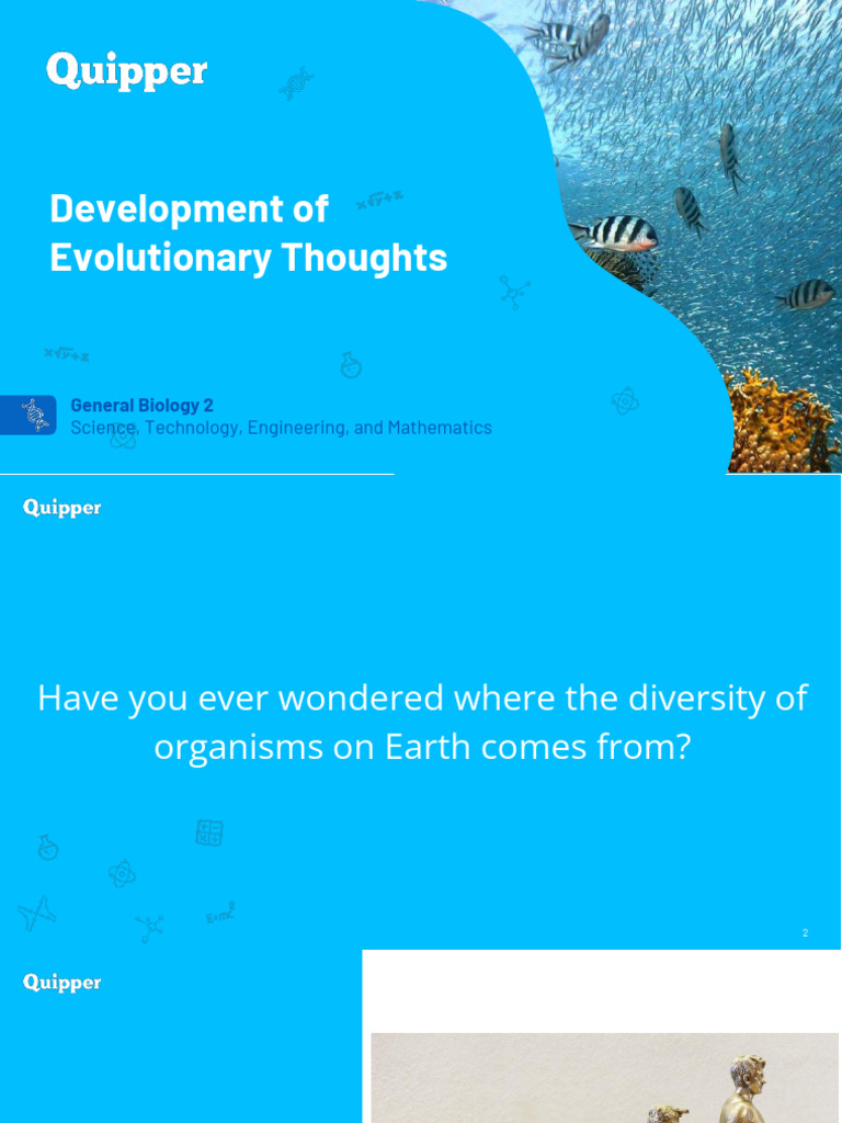 Development of Evolutionary Thought 1 | PDF | Evolution | Charles Darwin