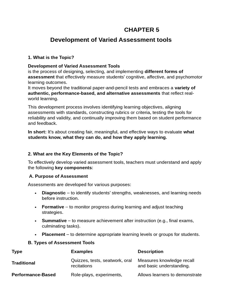 Assessment | PDF | Educational Assessment | Multiple Choice