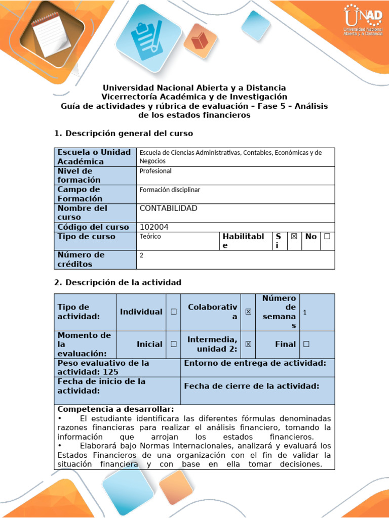 Guia de Actividades y Rubrica de Evaluacion-Fase 5 - Análsis de Los ...