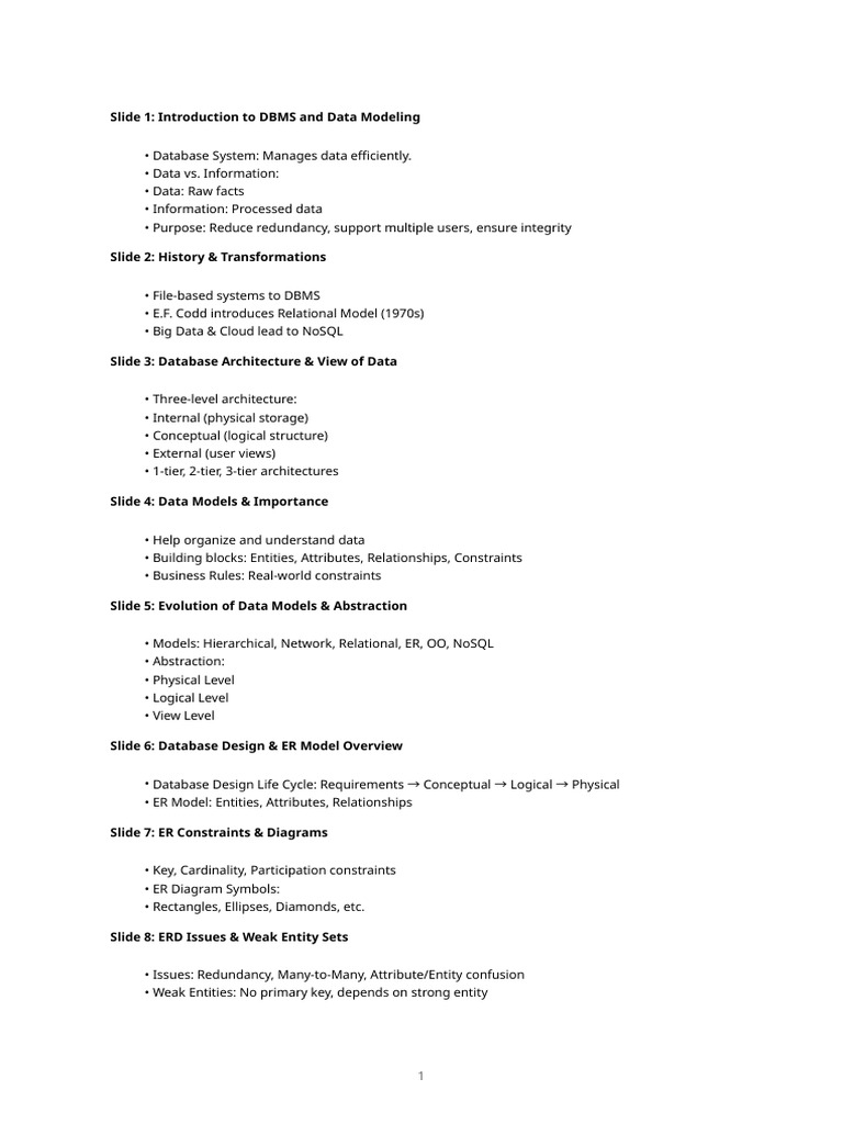 Dbms Design Slides | PDF | Databases | Relational Model