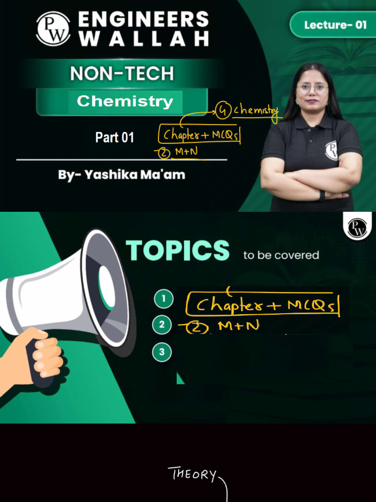 Chemistry 01 - Class Notes | PDF