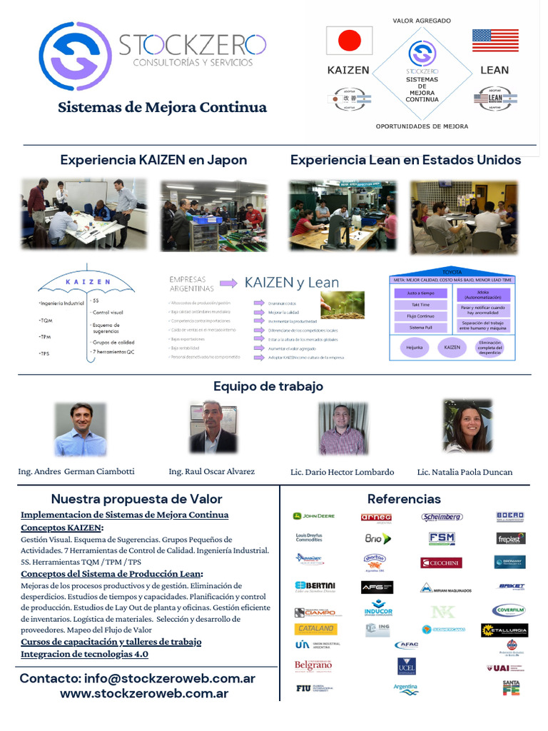 Stockzero KAIZEN y Lean Una Pagina | PDF