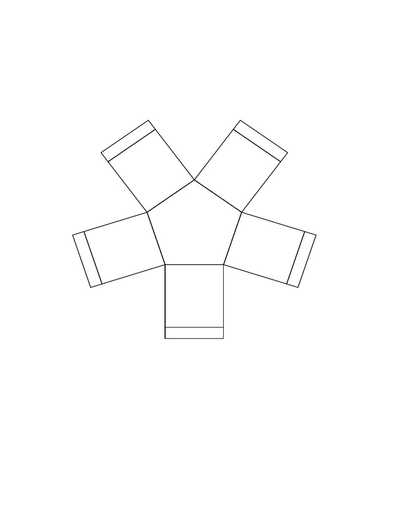 Perfect Pentagon Gift Box Template A4 | PDF