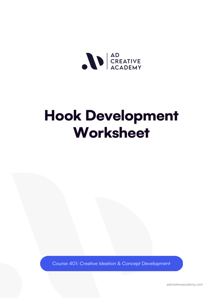 Hook Development Worksheet | PDF | Brainstorming | Cognitive Science