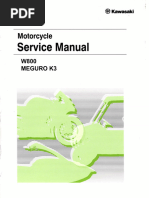 W800 MEGURO K3 サービスマニュアル　2019〜2025 Service Manual Kawasaki 2021 Meguro K3 Repair