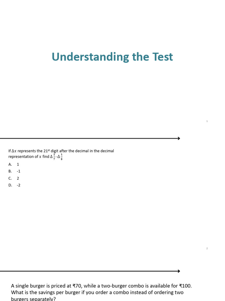 Understanding The Test | PDF | Business | Economies