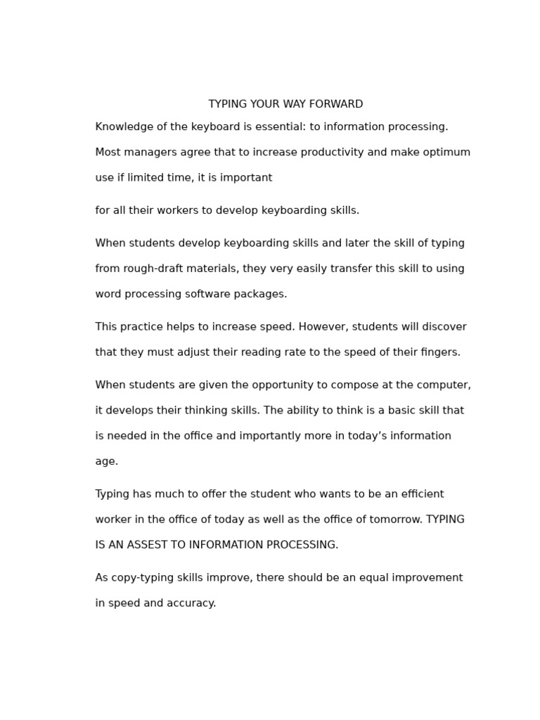 Keyboarding | PDF