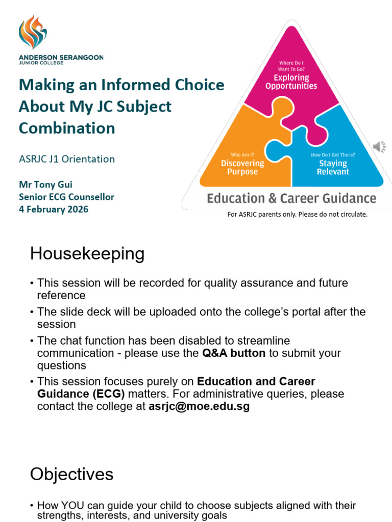 Making An Informed Choice About Subject Combination 2026 (For Parents ...