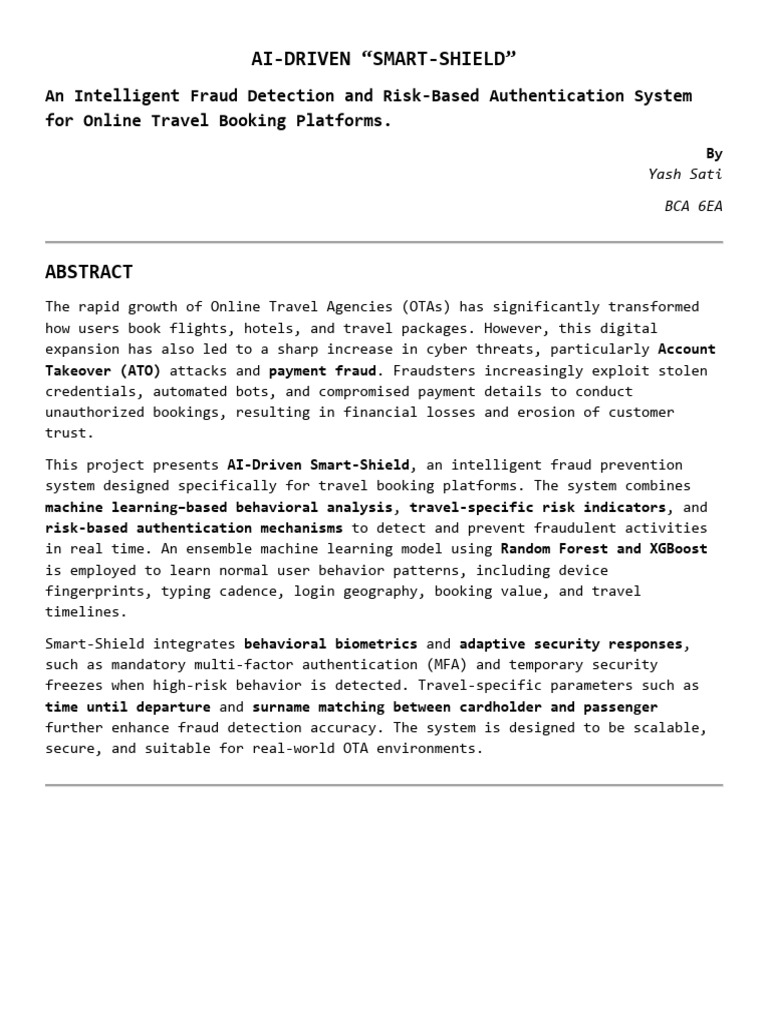Yash Sati MajorProject Synopsis | PDF | Computer Security | Security