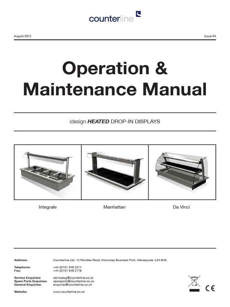 Counterline Heated Dropin Manual | PDF
