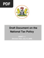 Download National Tax Policy Draft Updated by Adesina Adedayo SN10063735 doc pdf
