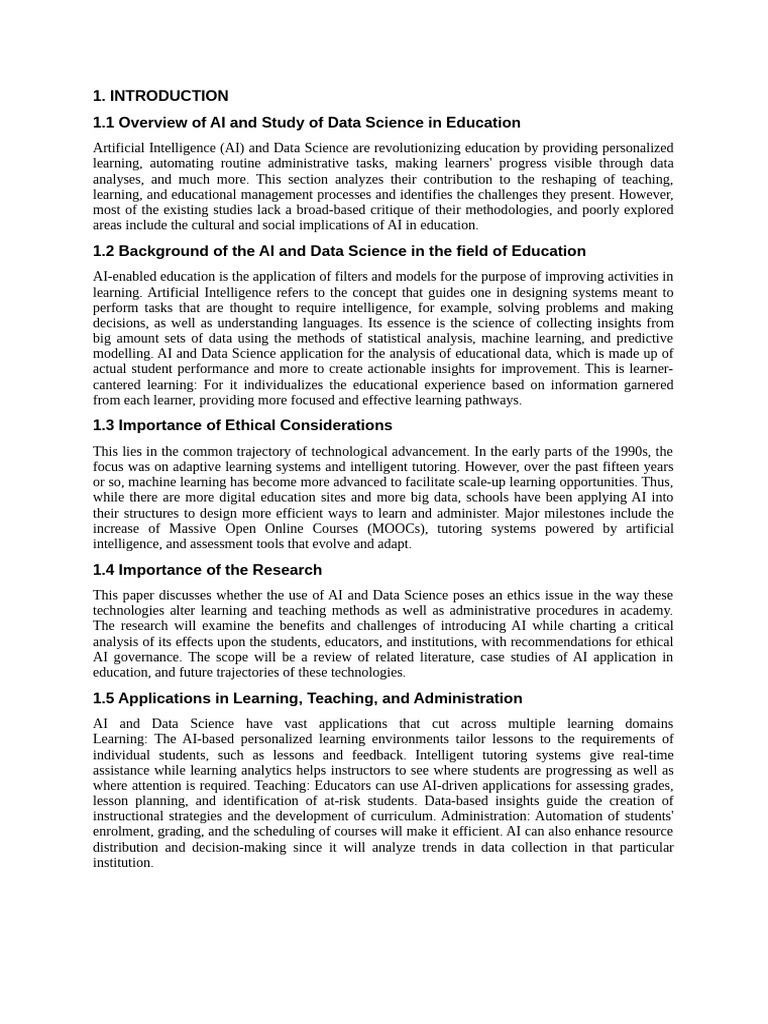 Ethical Considerations in Applying AI and Data Science in Education ...