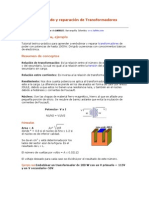 Embobinado y reparación de Transformadores