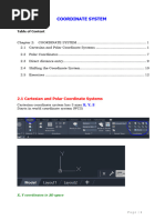 AutoCAD Coordinate System Overview | PDF | Dimension | Coordinate System