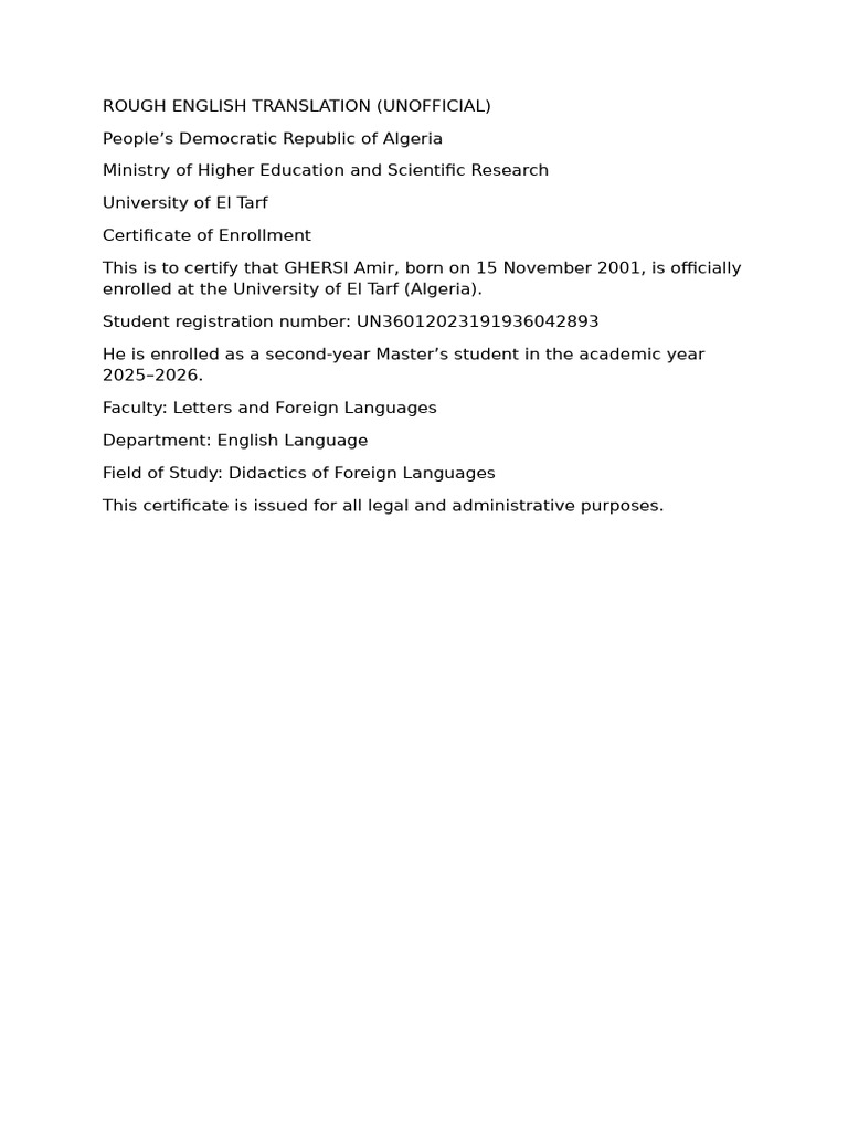 Rough Translation (Unofficial) | PDF