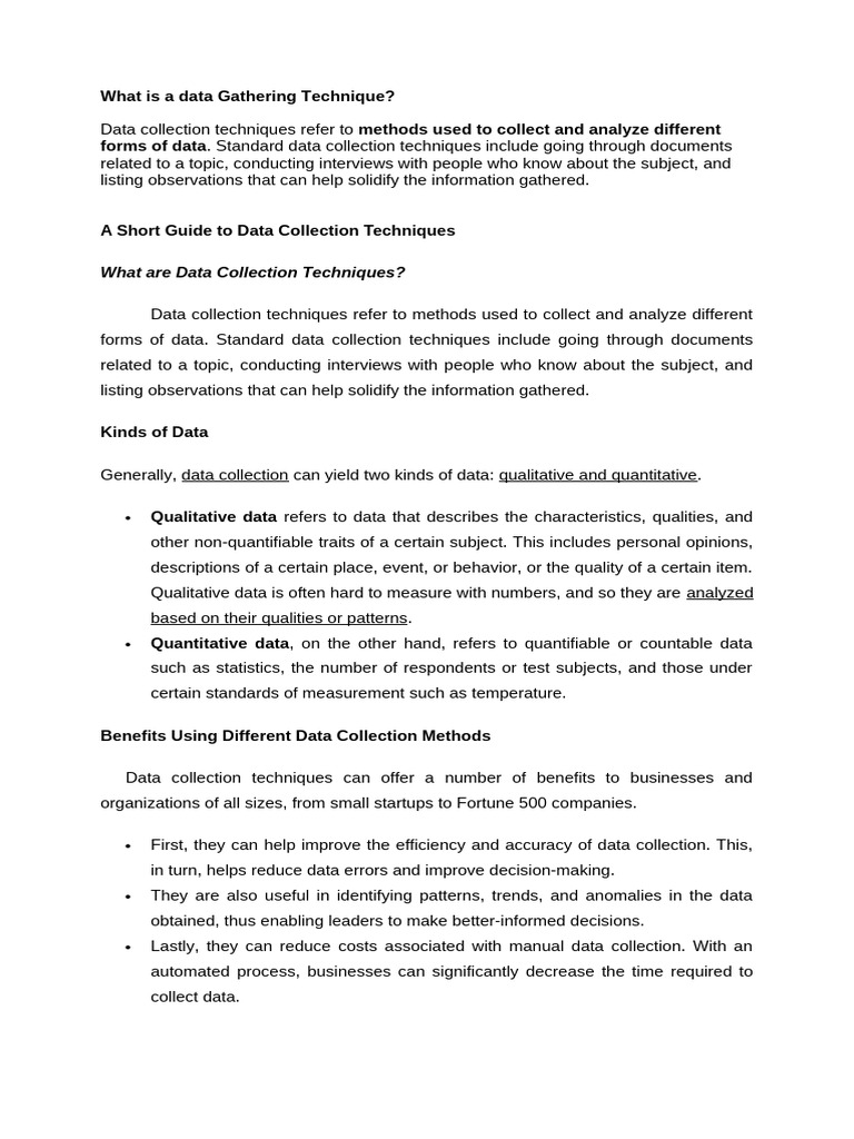 Lesson 6 Data Gathering Techniques | PDF | Survey Methodology | Focus Group