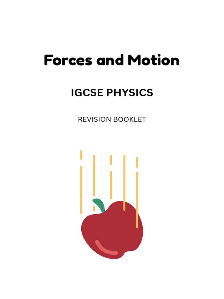 Forces and Motion - Revision Booklet | PDF | Force | Momentum