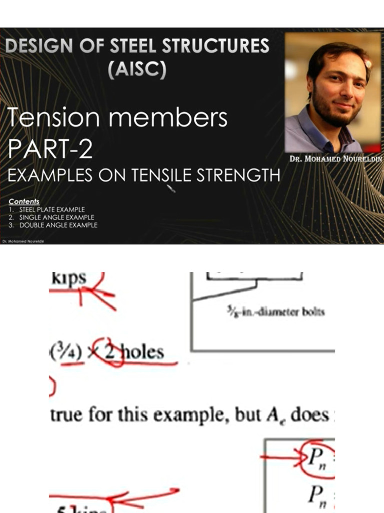 Tension Member Design Examples | PDF