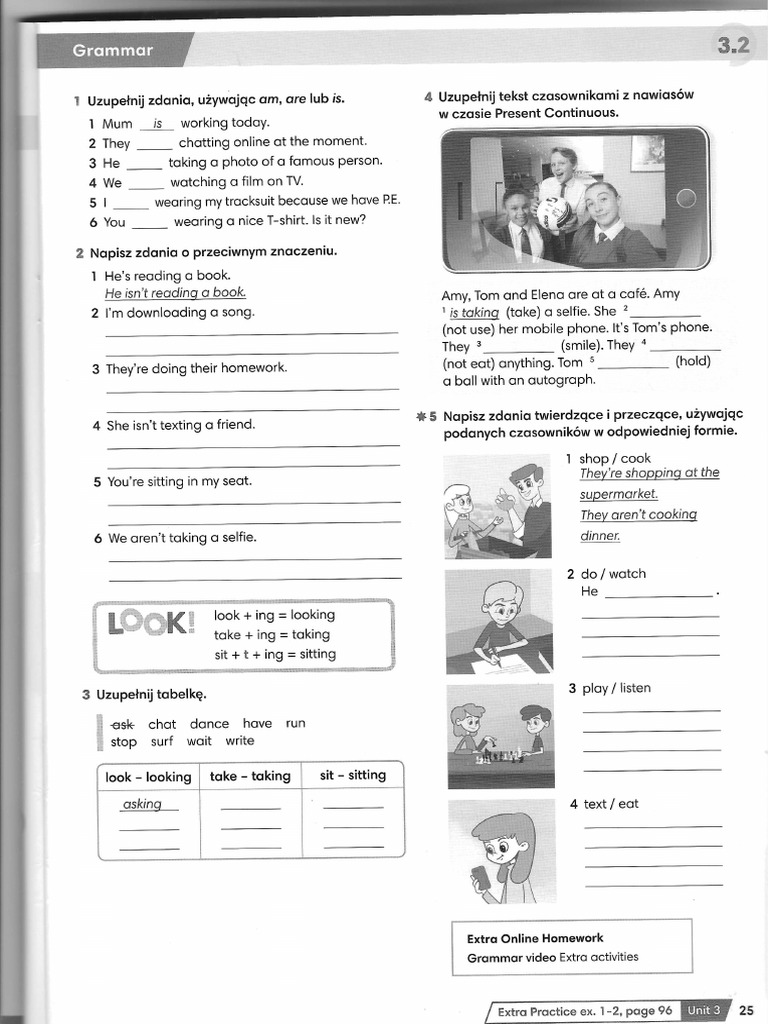 Present Continuous A1 | PDF