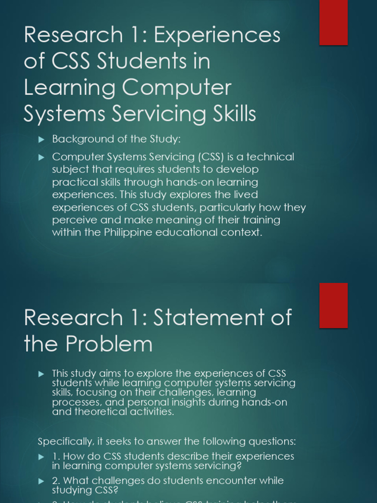 CSS Research Defense Presentation Full SOP | PDF | Learning | Neuroscience