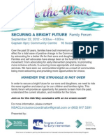 Family Forum - Securing A Bright Future