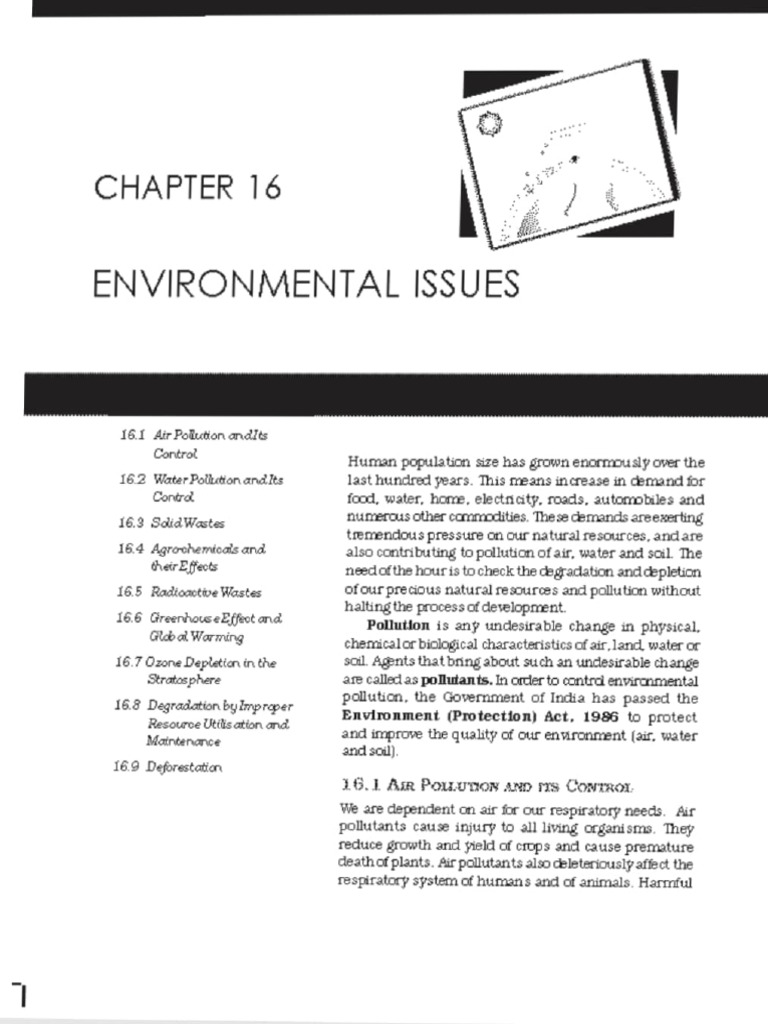 Chap 16 Environmental Issues | PDF