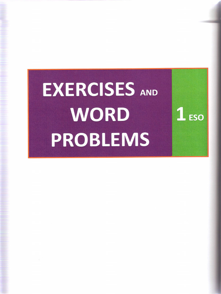 Word Problems and Exercises | PDF