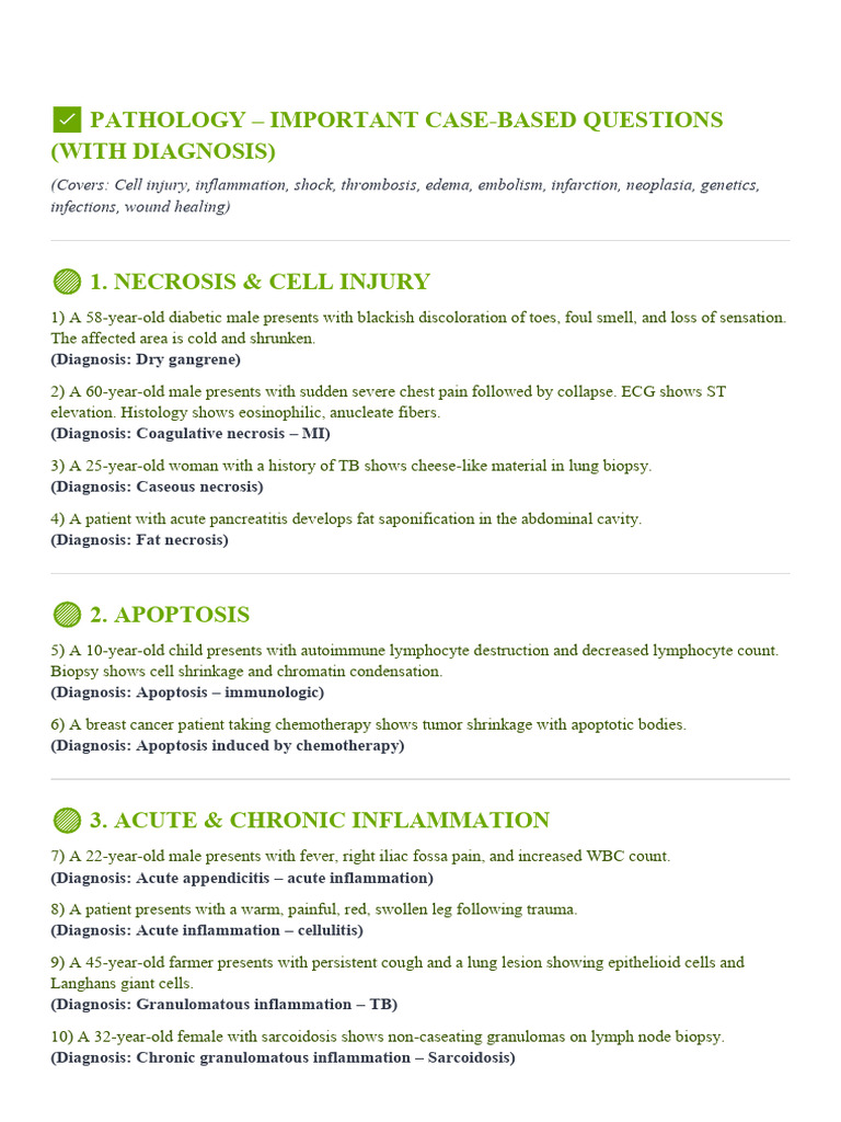 Ia 1 Case Path | PDF | Thrombosis | Clinical Medicine