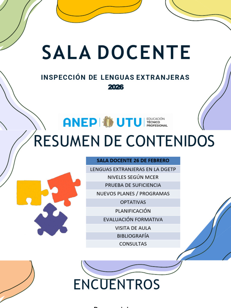 Sala Docente Febrero 2026 | PDF | Evaluación | Aprendizaje