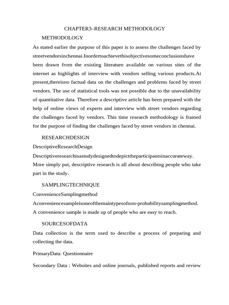 Research Methodology | PDF | Methodology | Questionnaire