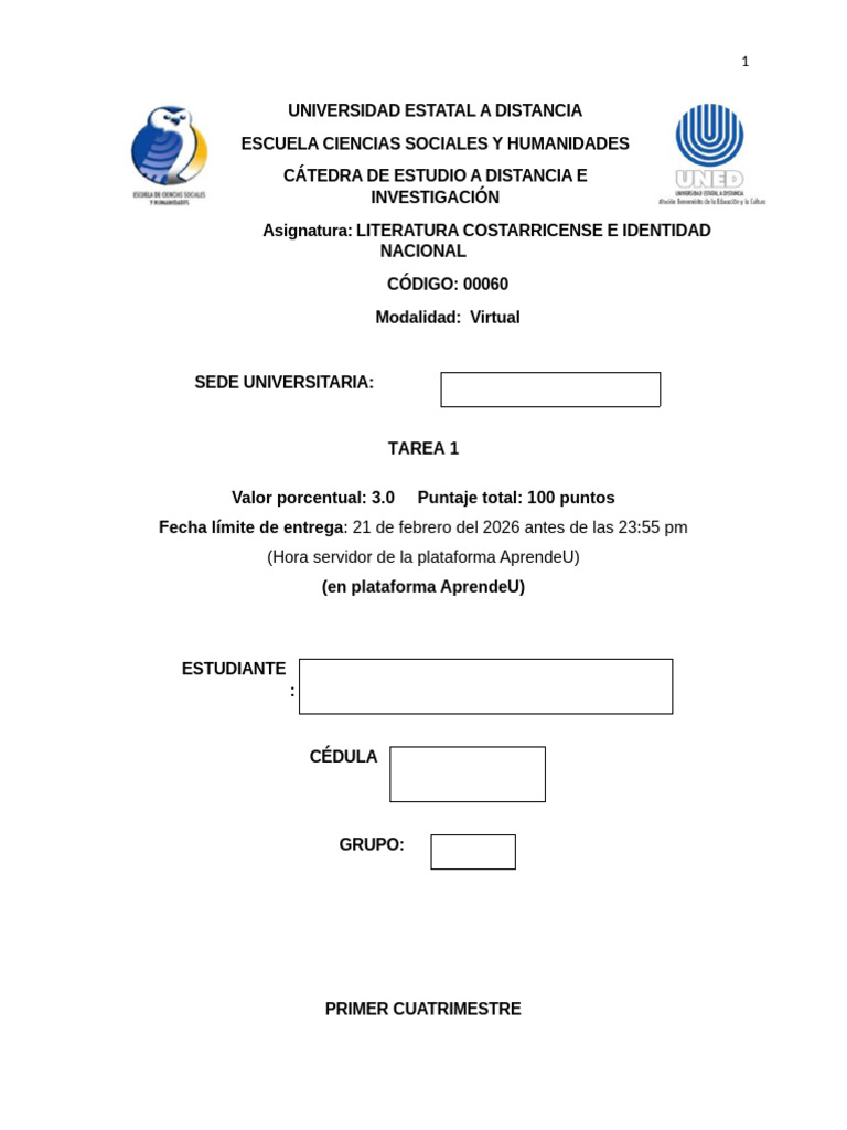 Machote de Portada Uned | PDF