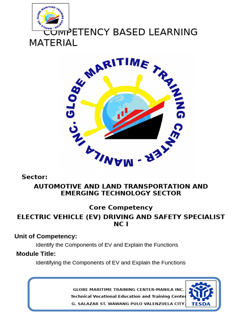 1 - EV - Core - Identify the Components of EV and explain the Functions ...