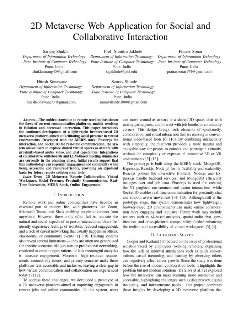 Enso IEEE Conference Template 1 | PDF | Online Chat | Communication