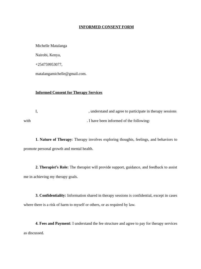 Informed Consent Form | PDF