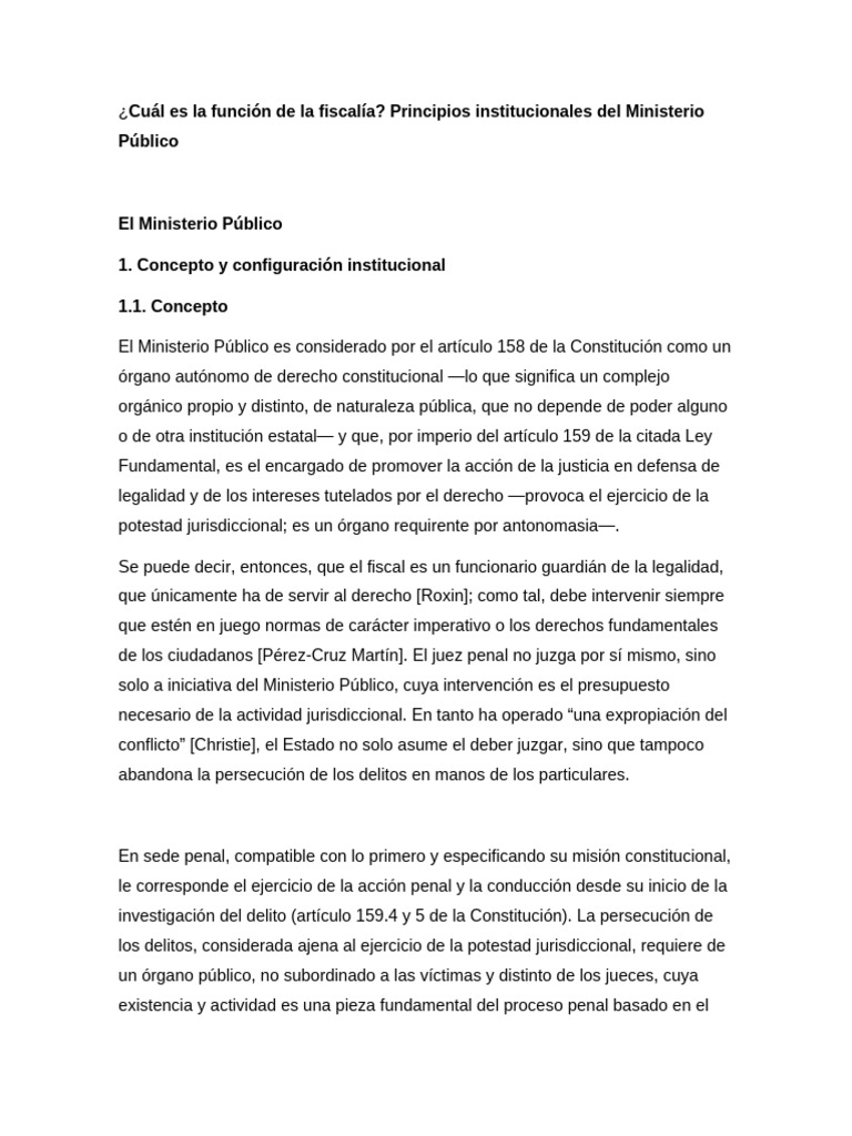 Cuál Es La Función de La Fiscalía | PDF | Fiscal | Jurisdicción