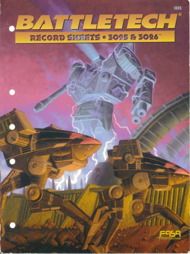 1695 Battletech Record Sheets 3025 & 3026 | PDF