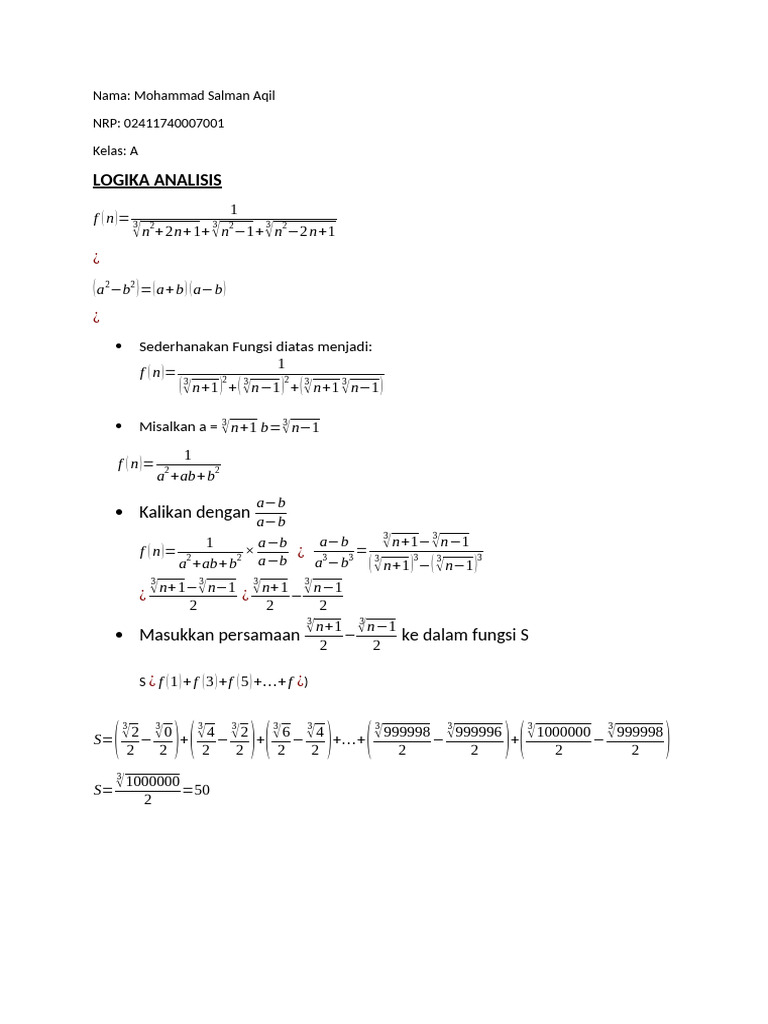 Alprog A - M Salman Aqil | PDF | Computer Programming