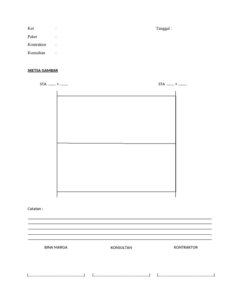 Form Opname Kondisi Rigit | PDF