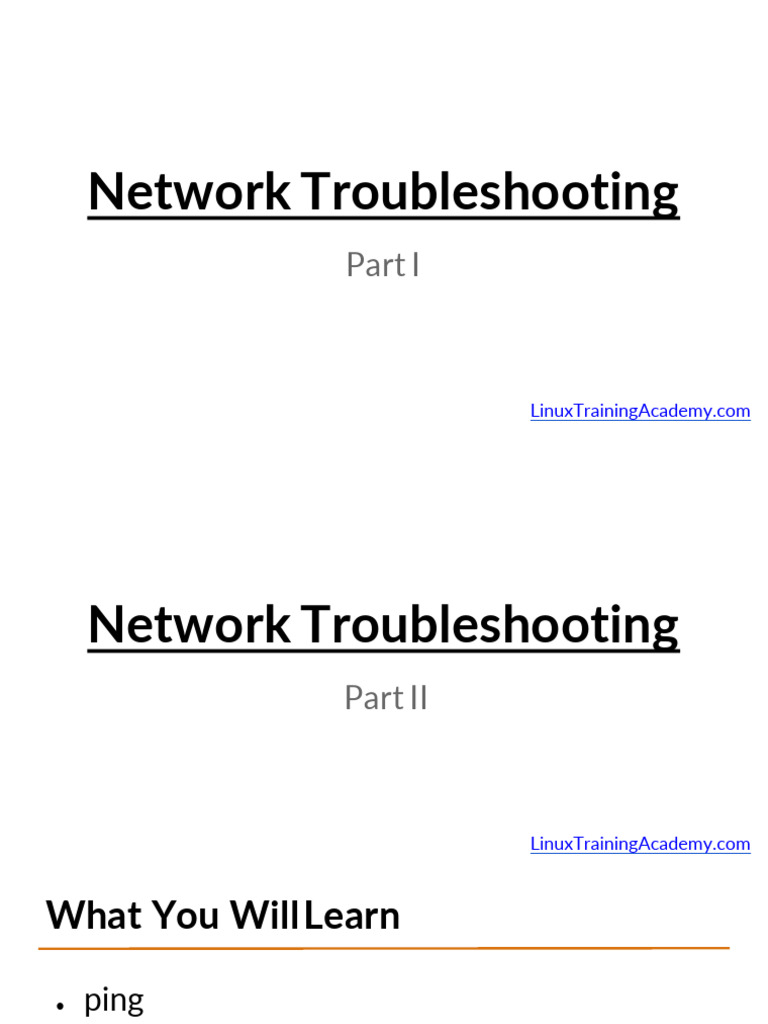 058-059 Network Troubleshooting | PDF | Internet Architecture ...