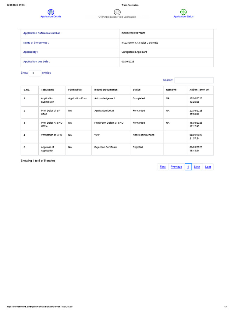 Track Application DHARMVIR G | PDF