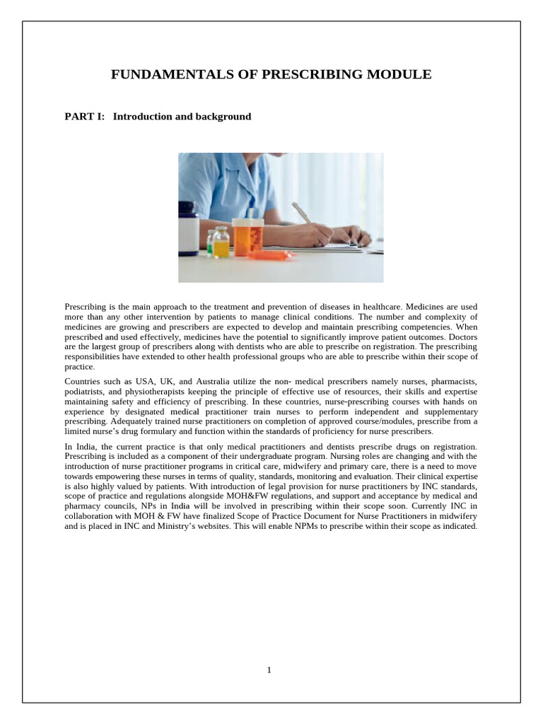 Pharmacology Module | PDF | Medical Prescription | Nursing