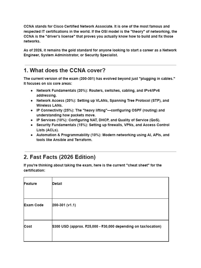 CCNA | PDF | Cisco Certifications | Ip Address