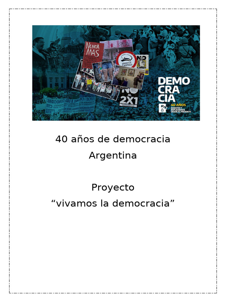 40 Años de Democracia Acto | PDF | Democracia | Ideologías políticas